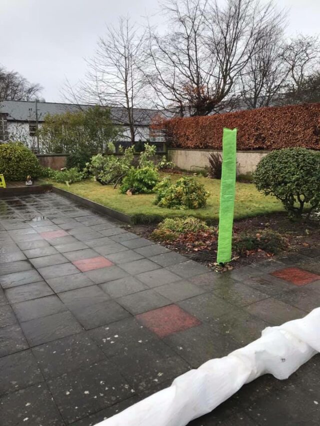 ground before Easigrass artificial grass installation in Summerhill